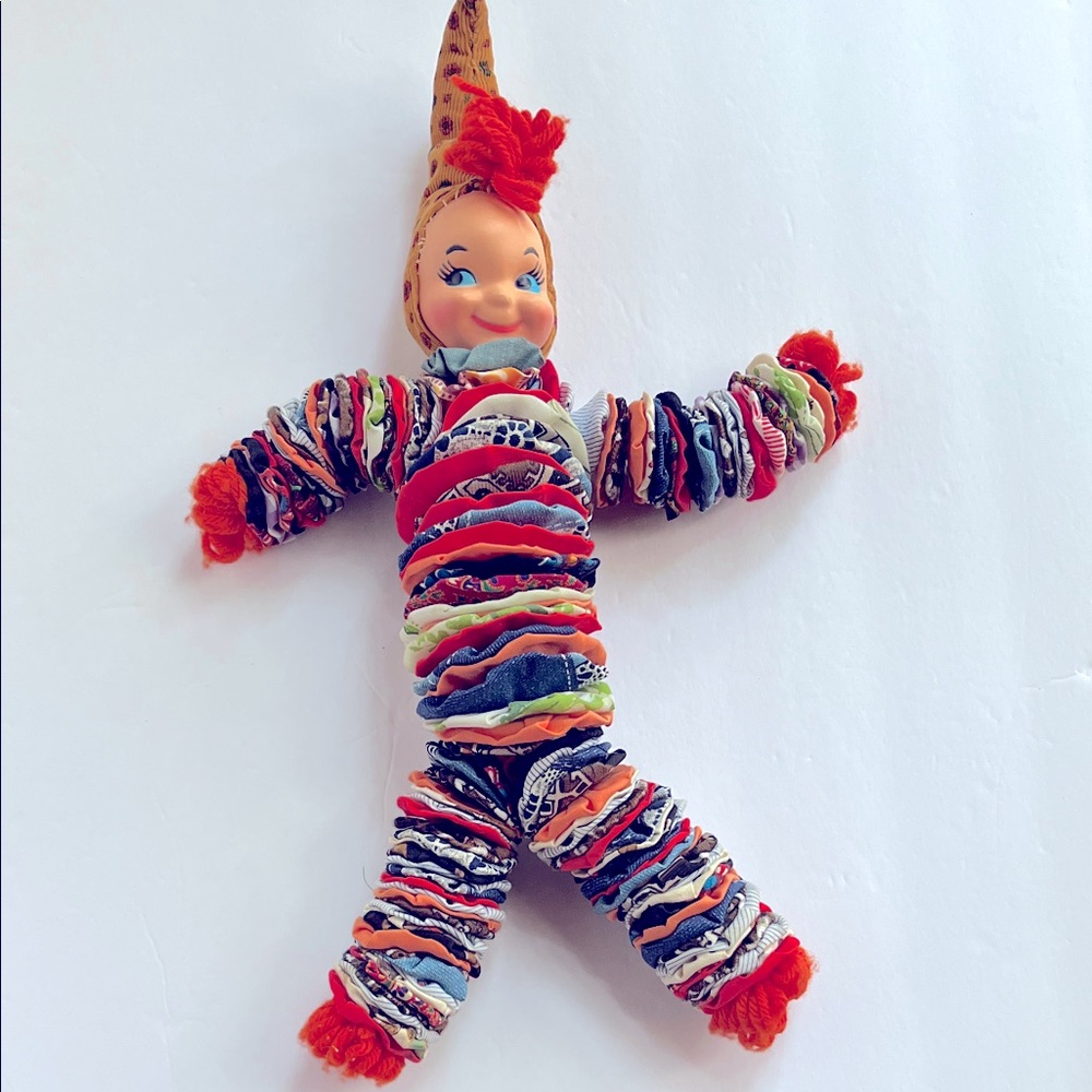 Vintage Handmade Clown Quilt Rounds Handcrafted